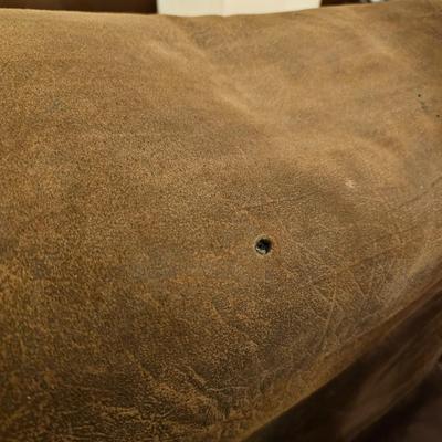 Lane Faux Leather Brown Loveseat (BD-JS)