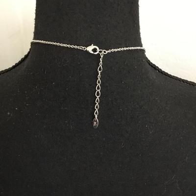 Marked Beautiful native American, crystal rhinestone pendant necklace. Very nice quality.