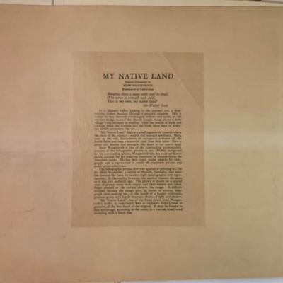 Vintage 1950s Talio-Crome Print Lot (3) w/ Original Envelopes – Lionel Barrymore & Stow Wengenroth