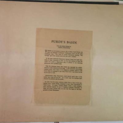 Vintage 1950s Talio-Crome Print Lot (3) w/ Original Envelopes – Lionel Barrymore & Stow Wengenroth