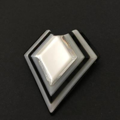 Geometric Vintage art, deco style, diamond shaped brooch