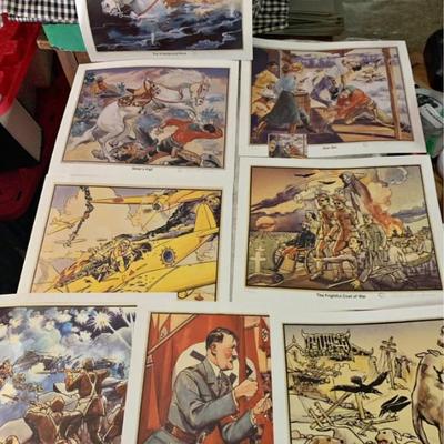 Charles Steinbacher Estate Lithograph Set — Lone Ranger + Horrors of War