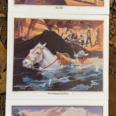 Charles Steinbacher Estate Lithograph Set — Lone Ranger + Horrors of War
