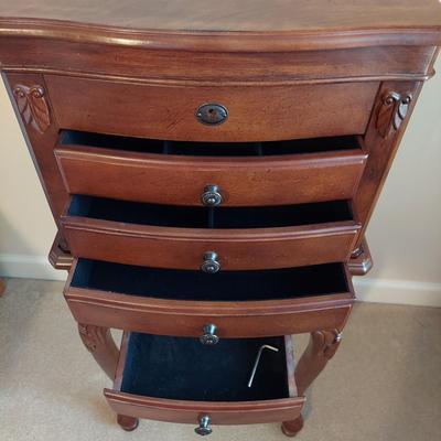 Small Wooden Jewelry Armoire (PB-BBL)