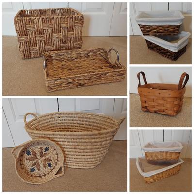 Variety of Baskets Incl Longaberger (PB-BBL)