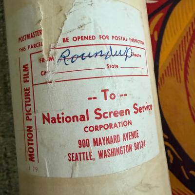 Original Heavy Duty LARGE Movie Poster with Roy Rogers c1950's