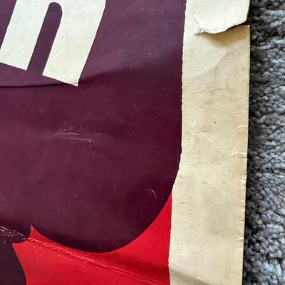 Original Heavy Duty LARGE Movie Poster with Roy Rogers c1950's