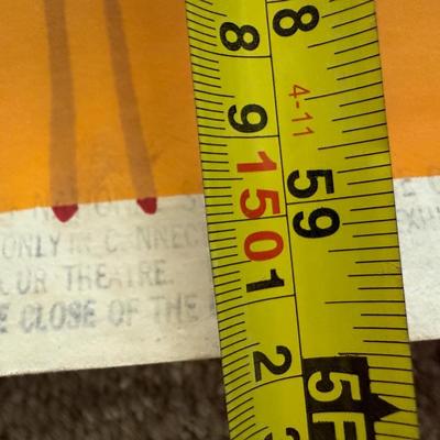 Original Heavy Duty LARGE Movie Poster with Roy Rogers c1950's