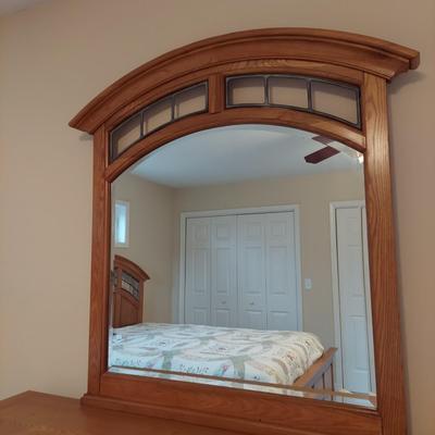 Liberty Furniture Oak Ridge Dresser w/ Mirror (PB-BBL)