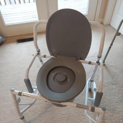 Two Portable Bedside Commodes (PB-BBL)