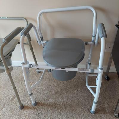 Two Portable Bedside Commodes (PB-BBL)