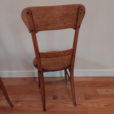 Two Early American Dining Chairs (O-BBL)