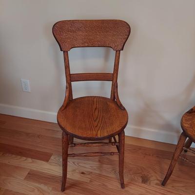 Two Early American Dining Chairs (O-BBL)