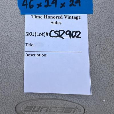 50 Gallon Medium Deck Box - Light taupe resin box.#2