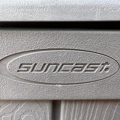 50 Gallon Medium Deck Box - Light Gray resin box.#3