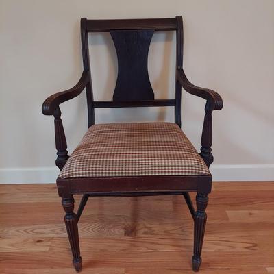 Antique Armchair w/ Upholstered Seat (O-BBL)