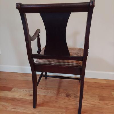 Antique Armchair w/ Upholstered Seat (O-BBL)