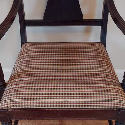 Antique Armchair w/ Upholstered Seat (O-BBL)