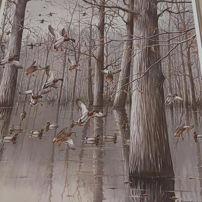 Signed/Numbered Print “Oak Timber - Mallards” by Maynard Reese (O-BBL)