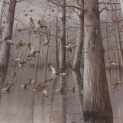 Signed/Numbered Print “Oak Timber - Mallards” by Maynard Reese (O-BBL)