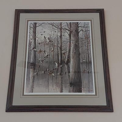 Signed/Numbered Print “Oak Timber - Mallards” by Maynard Reese (O-BBL)