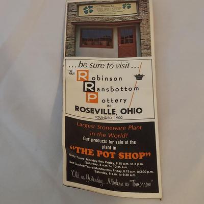 Three Matching Roseville Pottery Vases (O-BBL)