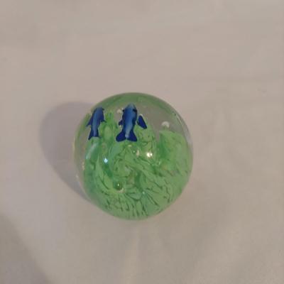 Marine Themed Blown Glass Paperweights (O-BBL)
