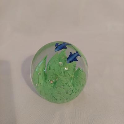 Marine Themed Blown Glass Paperweights (O-BBL)