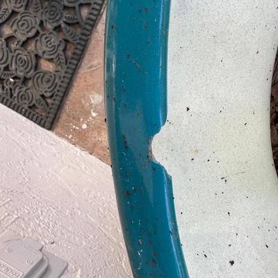 Flowered Ceramic Talvera large pot 20 X 20 X19 with Orchid