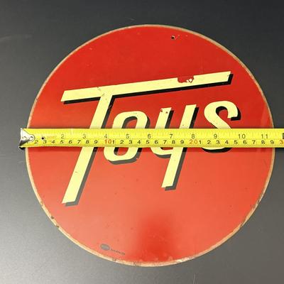 Vintage Metal Toys Sign