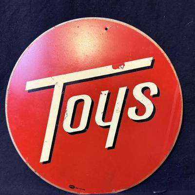 Vintage Metal Toys Sign