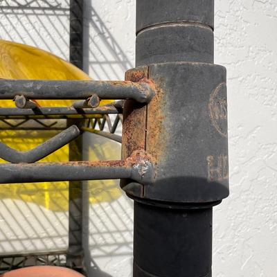 Strudy metal shelf unit contents not included