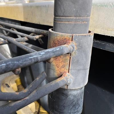 Strudy metal shelf unit contents not included