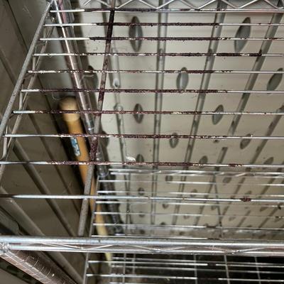 adjustable metal shelving unit