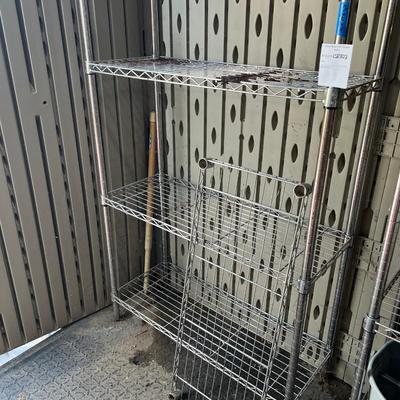 adjustable metal shelving unit