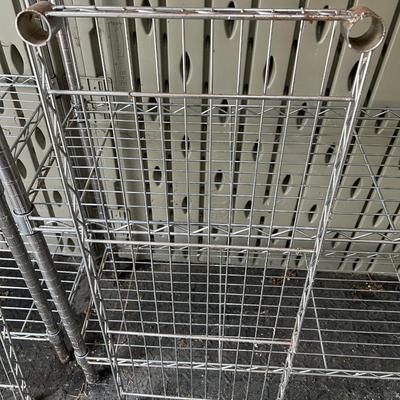 Adjustable metal shelving unit #3