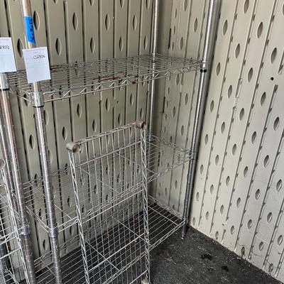 Adjustable metal shelving unit #3