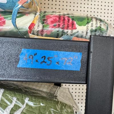 large metal shelving unit contents not included