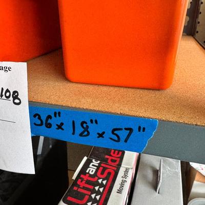 Metal Shelf unit contents not included