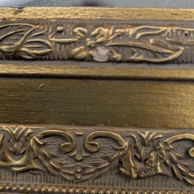 4" x 18" Gold Framed Mirror