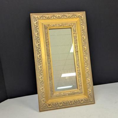 4" x 18" Gold Framed Mirror