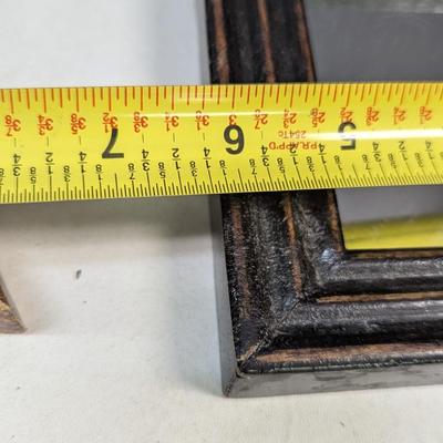 Gold Tone Rectangle Mirror & Gray Square Mirror