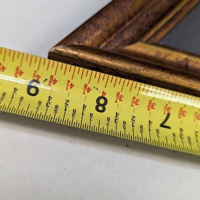 Gold Tone Rectangle Mirror & Gray Square Mirror