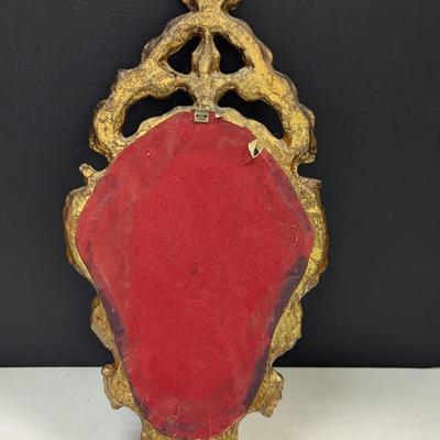 Italian Rococo Baroque Gilt Wood Mirror