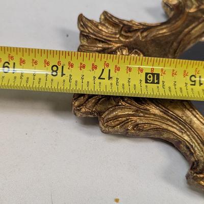 Italian Rococo Baroque Gilt Wood Mirror