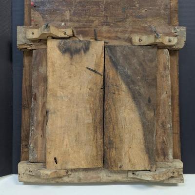 India Wooden Door Double Opening Center Colorful Wood