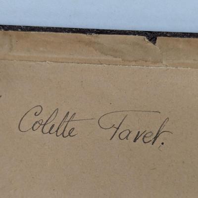 Signed Castello di Ferro Drawing Approx 11" x 9" French Buildings Landmarks