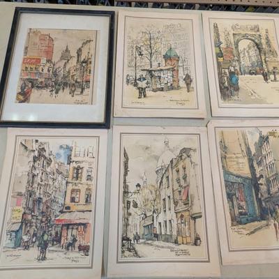 Prints Of French Landmark Buildings