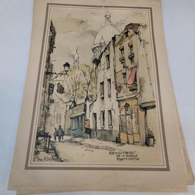 Prints Of French Landmark Buildings