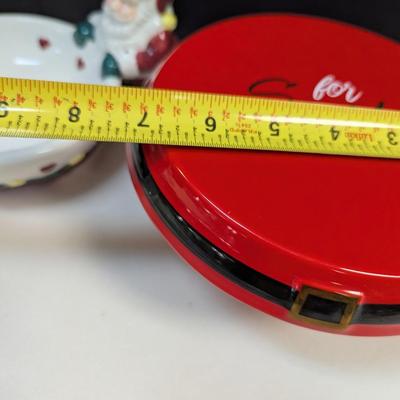 Holiday Snowmen Snack Dishes